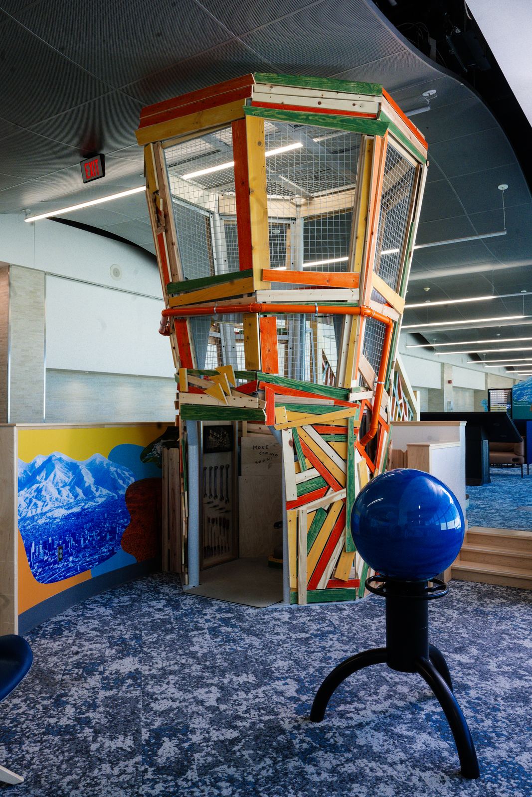 The Backyard Tower Climber, inspired by air traffic control towers